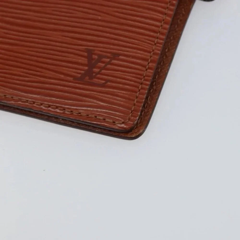 LOUIS VUITTON Epi Agenda PM Day Planner Cover Brown
